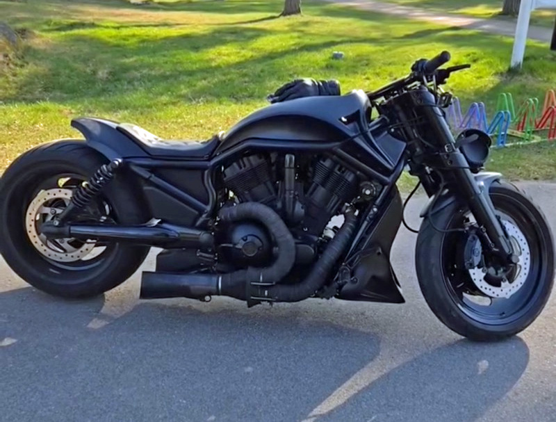 Svart Harley Davidson VRSCR V-Rod Night Rod Special stulen på Hammarö, Karlstad