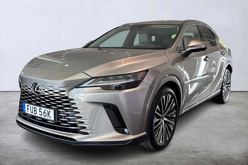 Ljusgrå metallic Lexus RX 450H AWD + Executive stulen i Åkersberga norr om Stockholm