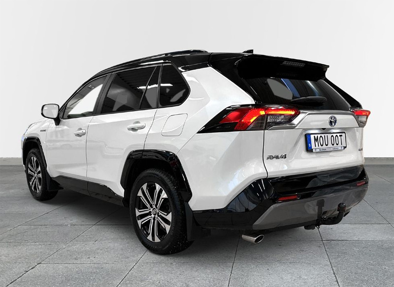Vit med svart tak Toyota RAV4 Hybrid AWD Style stulen i Majorna, Göteborg