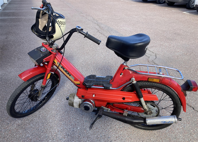 Två veteranmopeder REX Sportsmaster och Puch Maxi stulna i Falun