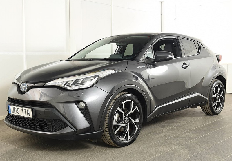 Gråmetallic Toyota C-HR X-Edition stulen i Täby norr om Stockholm