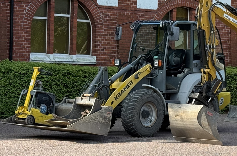 Hjullastare Kramer 5055 stulen i Staffanstorp