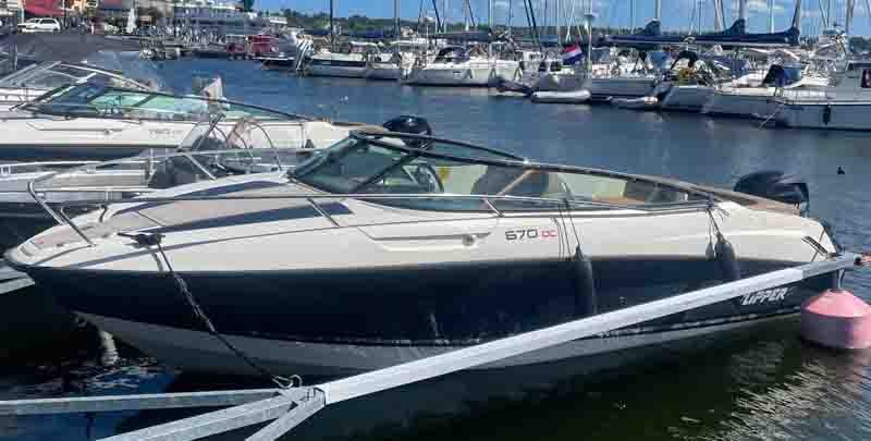 Flipper 670 DC stulen på Lidingö, Stockholm 