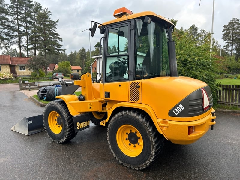 Gul hjullastare Volvo L30B stulen i Avesta