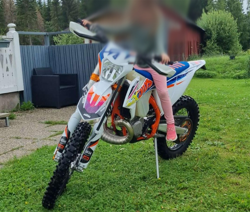 KTM 300 EXC Six Days stulen i Fensbol norr om Torsby