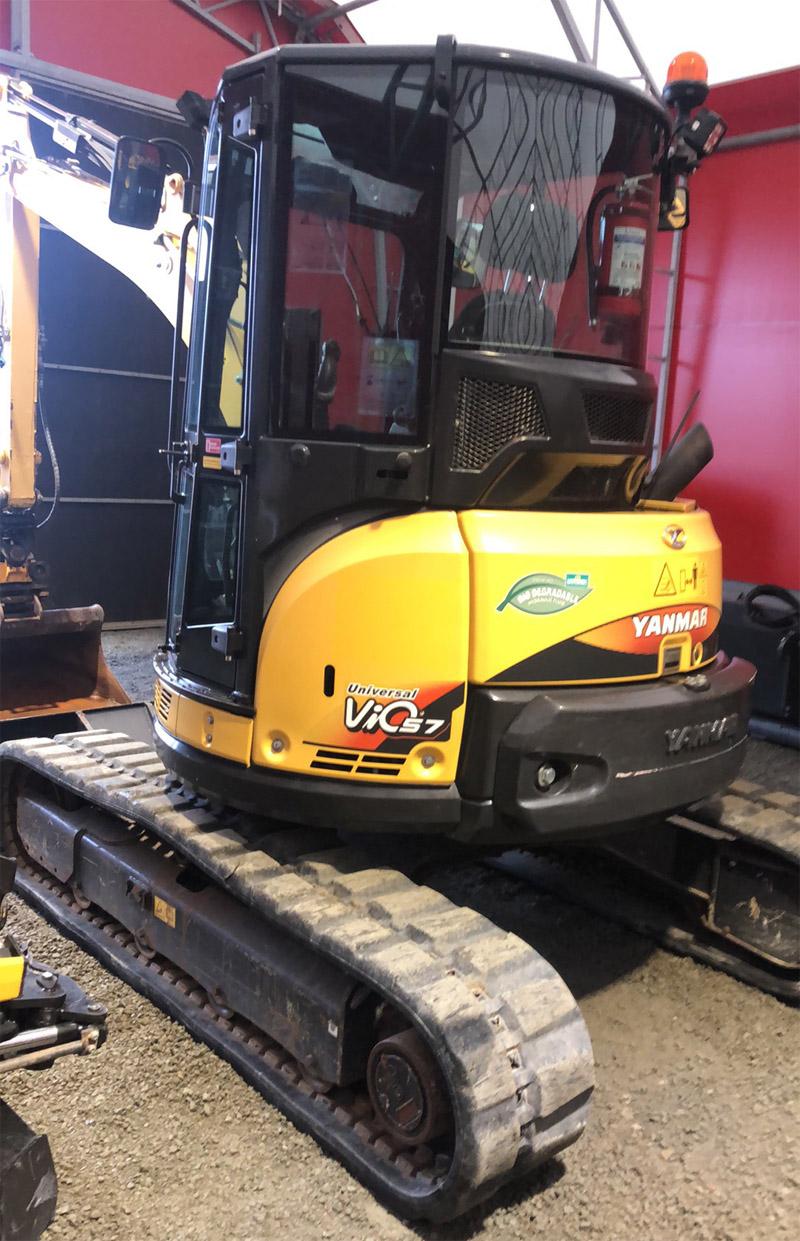 Bandburen grävmaskin Yanmar VIO57 stulen i Trollhättan