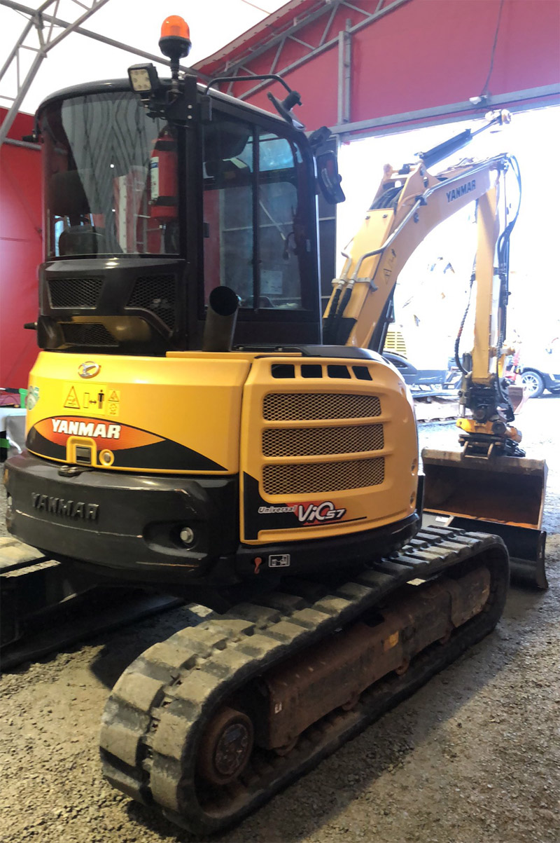 Bandburen grävmaskin Yanmar VIO57 stulen i Trollhättan