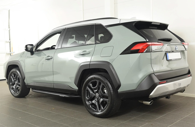 Grön Toyota RAV4 Hybrid AWD Adventure stulen i Växjö