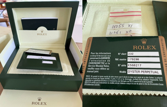 Rolex Datejust, stulen i Danmark