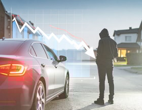 Antalet efterlysta personbilar fortsätter minska