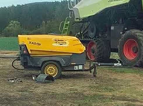 Atlas Copco kompressor stulen i Falkenberg