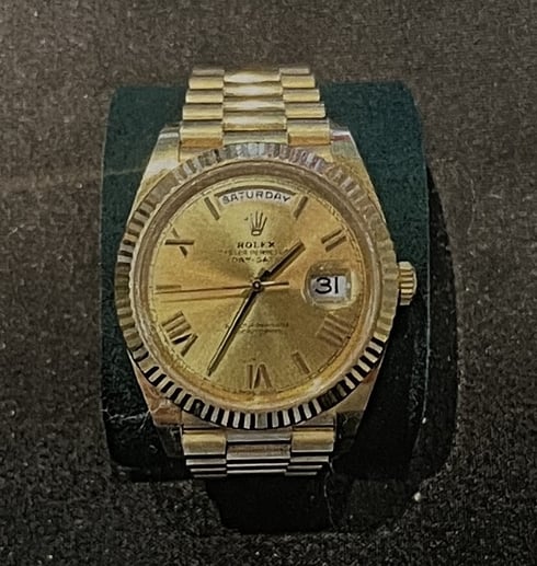 Polisen söker information om en Rolex Day-Date, ref 228238